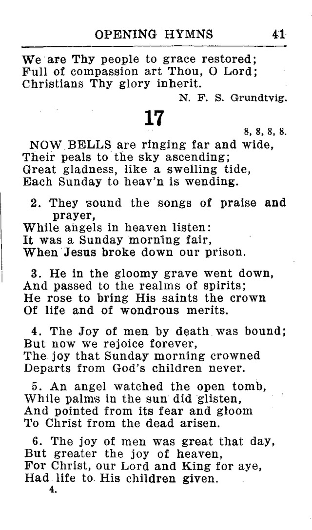 Hymnal for Church and Home (2nd ed.) page 41