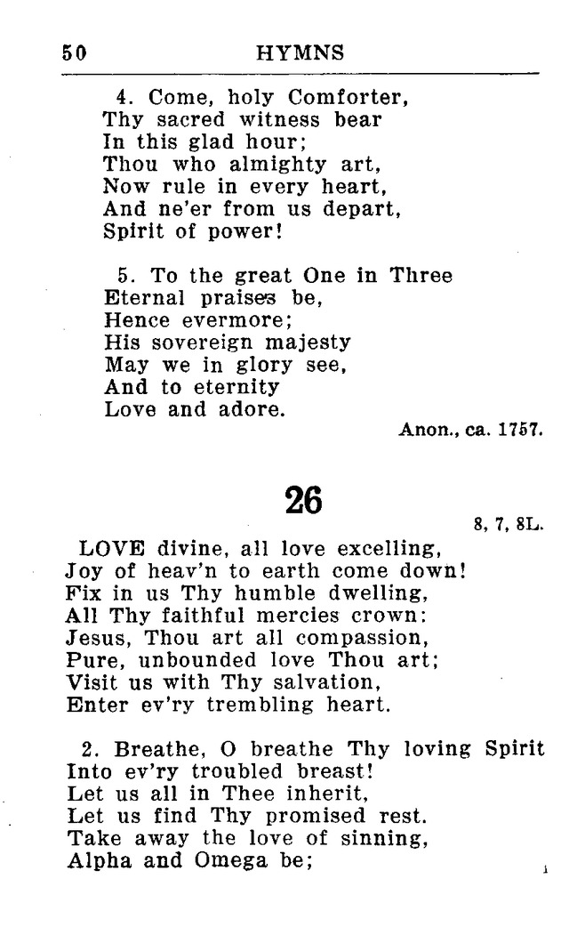 Hymnal for Church and Home (2nd ed.) page 50