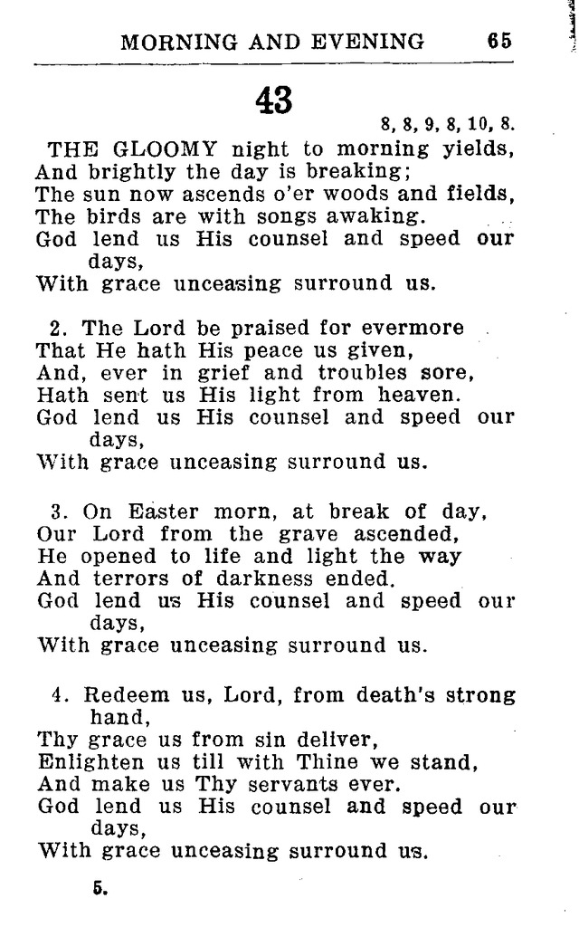 Hymnal for Church and Home (2nd ed.) page 65