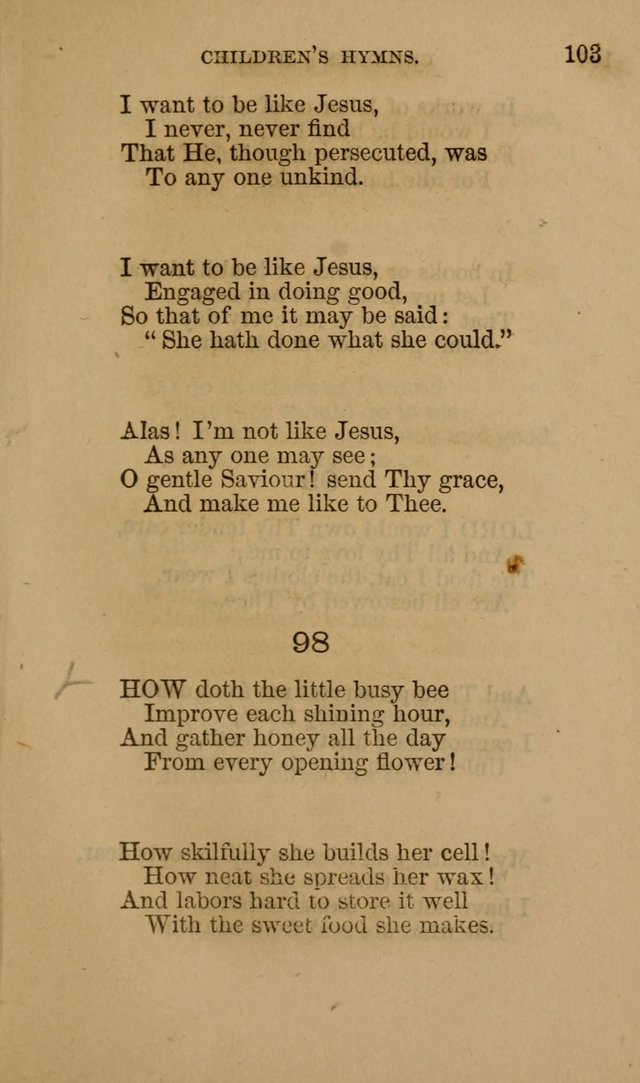 Hymns for First-Day Schools page 103