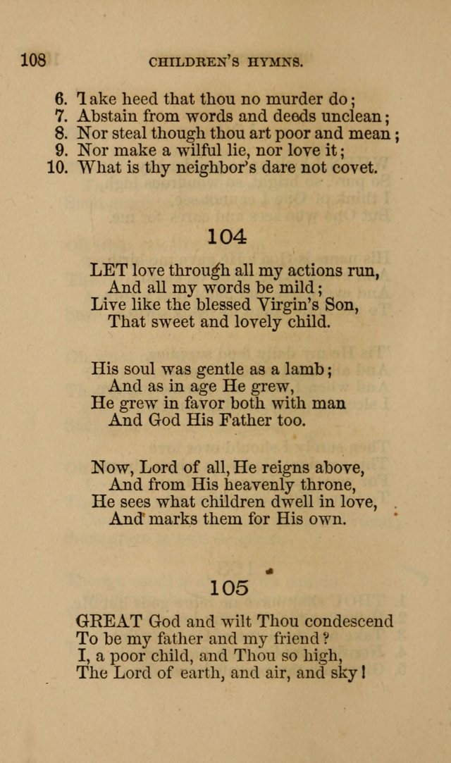 Hymns for First-Day Schools page 108