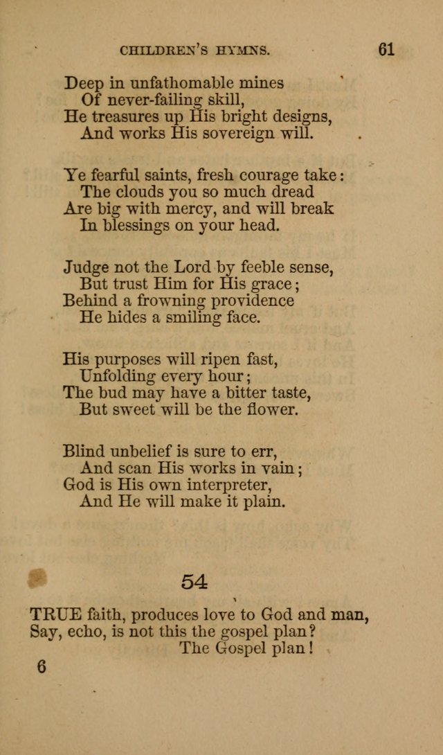 Hymns for First-Day Schools page 61