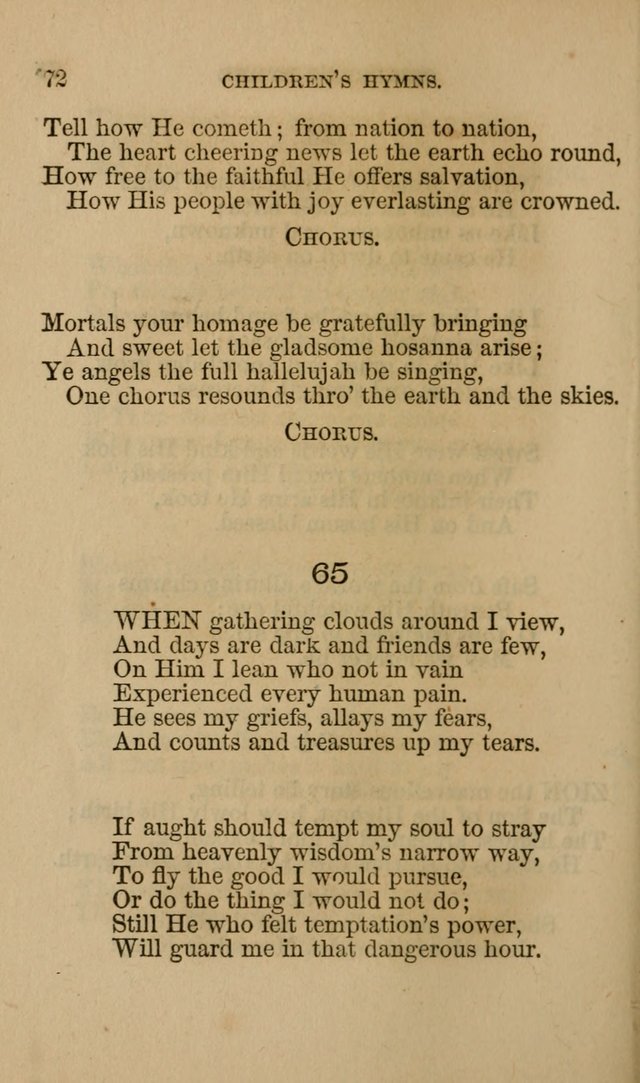 Hymns for First-Day Schools page 72