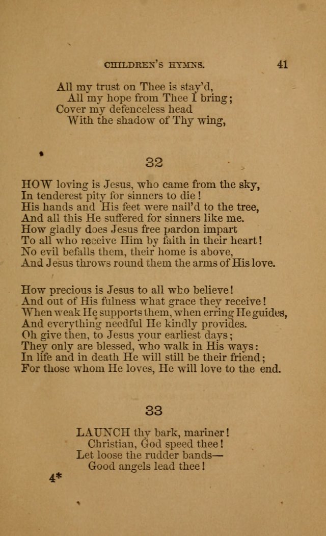 Hymns for First-Day Schools (Rev. and Enl.) page 41