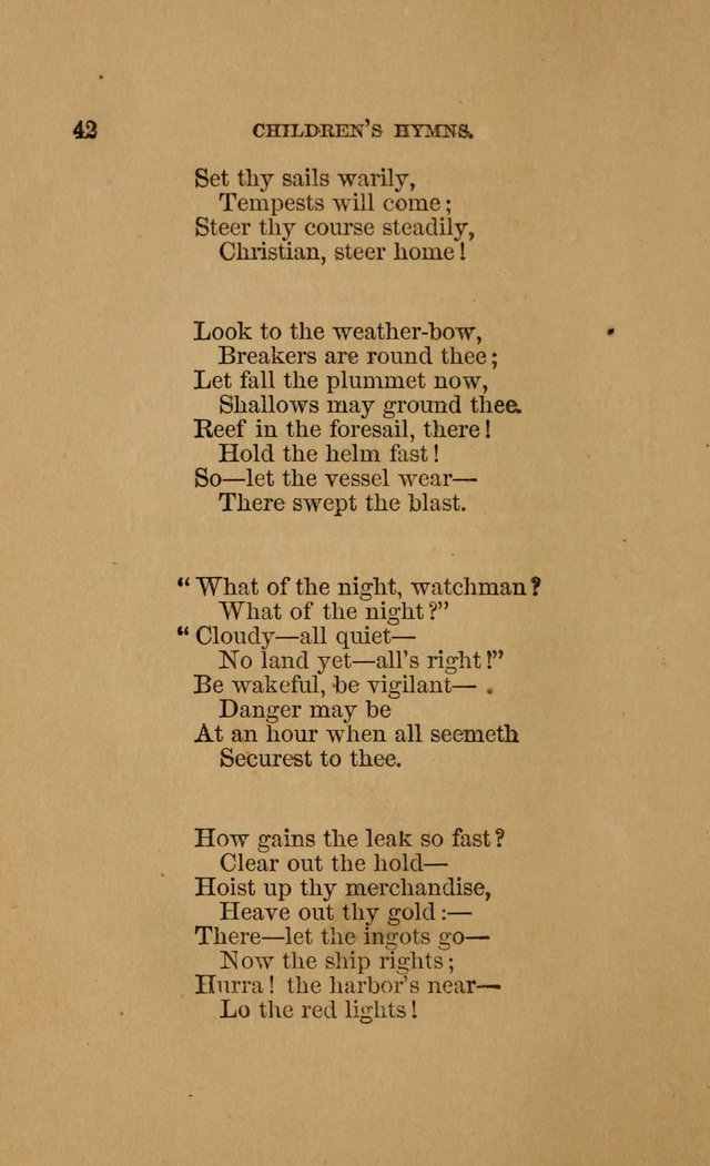 Hymns for First-Day Schools (Rev. and Enl.) page 42