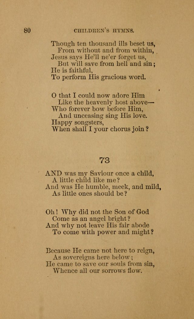 Hymns for First-Day Schools (Rev. and Enl.) page 80