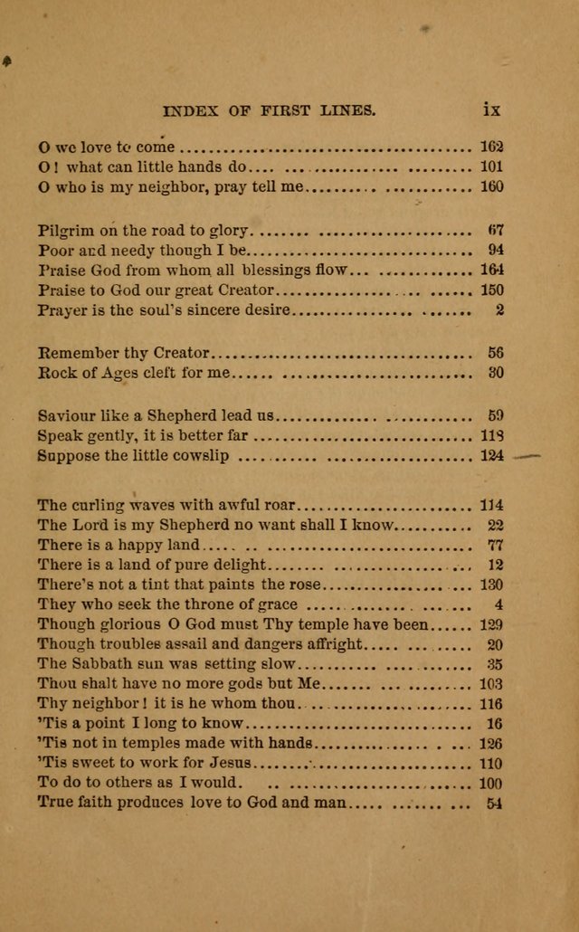 Hymns for First-Day Schools (Rev. and Enl.) page 9