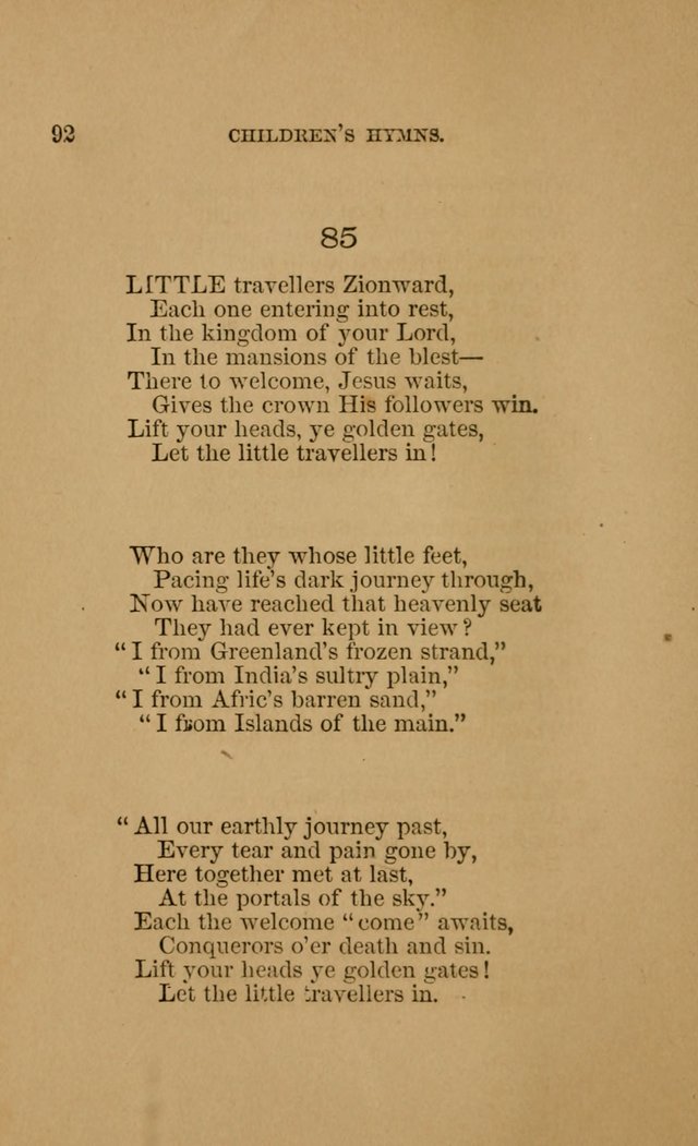 Hymns for First-Day Schools (Rev. and Enl.) page 92