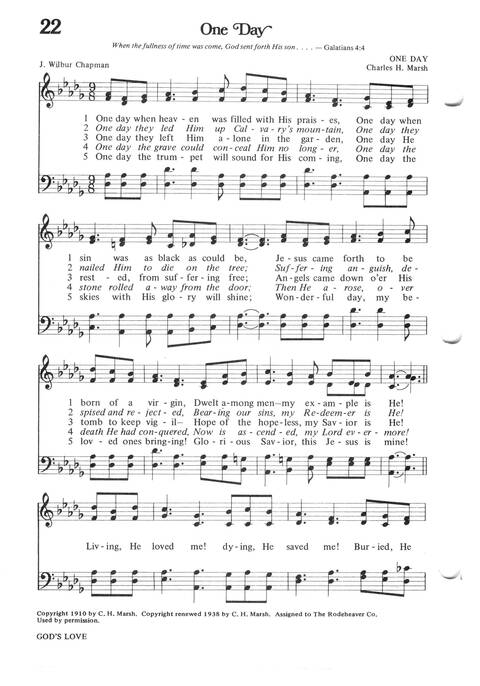 Hymns for the Family of God page 22