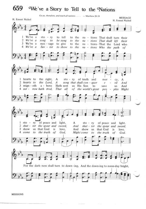 Hymns for the Family of God page 594