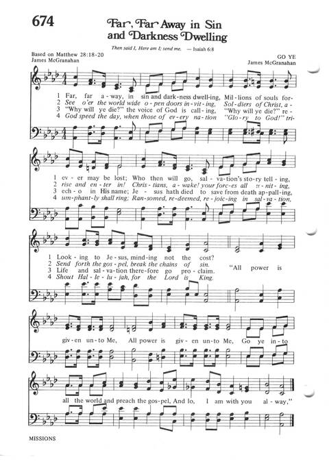 Hymns for the Family of God page 608