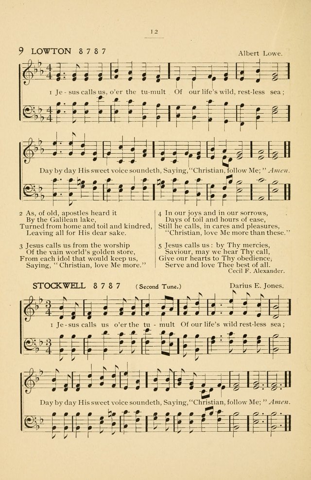 Hymnal of the First General Missionary Convention of the Methodist Episcopal Church, Cleveland, Ohio, October 21 to 24, 1902. page 13