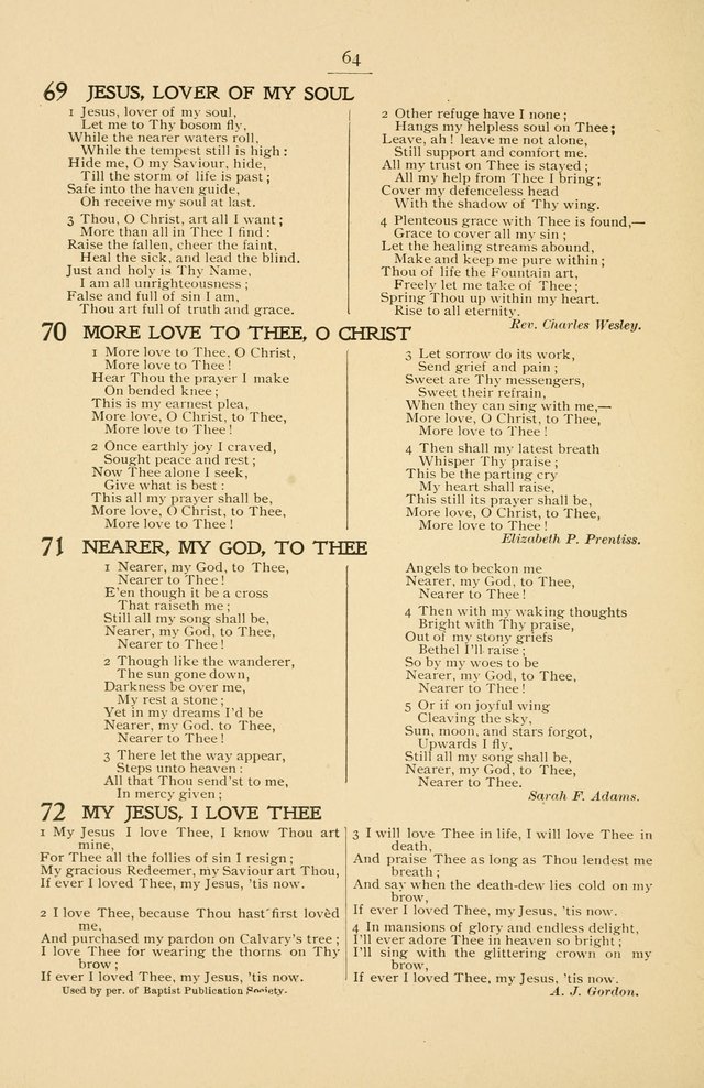 Hymnal of the First General Missionary Convention of the Methodist Episcopal Church, Cleveland, Ohio, October 21 to 24, 1902. page 65
