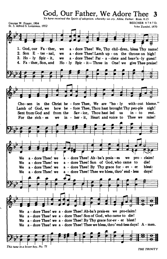 Gee Vaucher - Our Father, 2007 POWプリント Hymns for the Living Church 3. God, our Father, we adore Thee