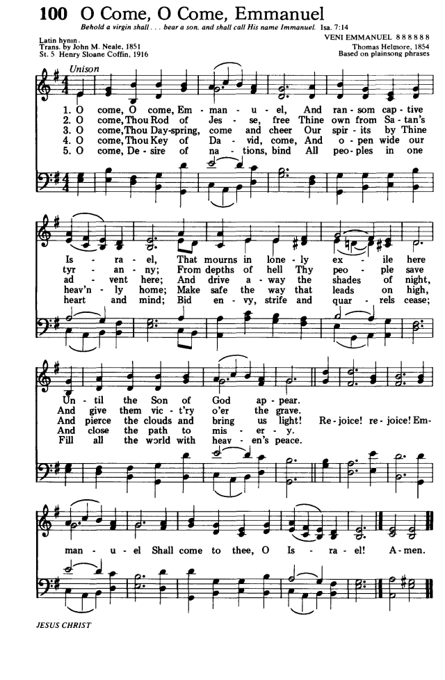 Hymns for the Living Church 100.