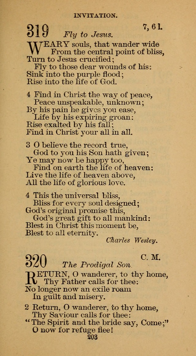 The Hymn Book of the Free Methodist Church page 205