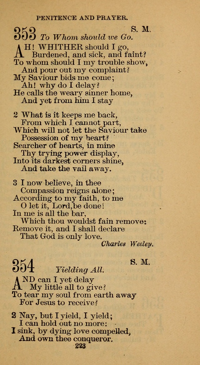 The Hymn Book of the Free Methodist Church page 225