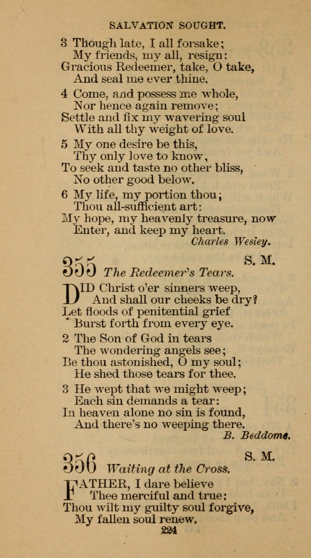The Hymn Book of the Free Methodist Church page 226