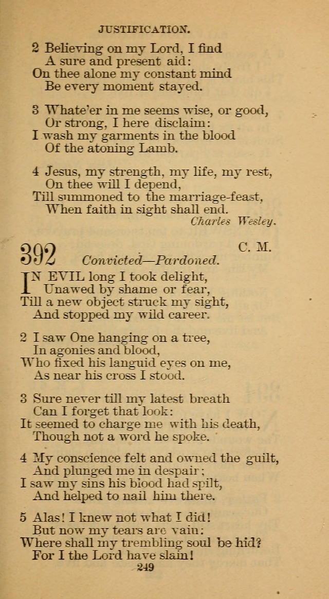 The Hymn Book of the Free Methodist Church page 251