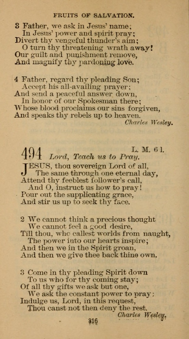 The Hymn Book of the Free Methodist Church page 318