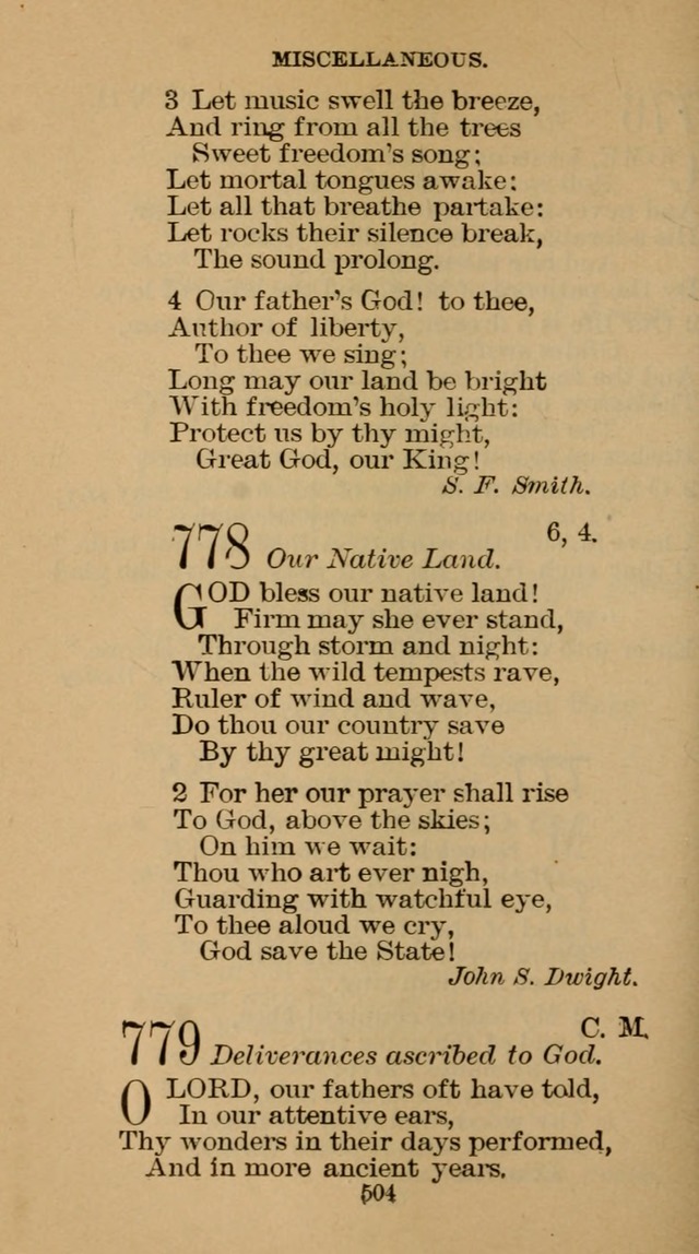 The Hymn Book of the Free Methodist Church page 506