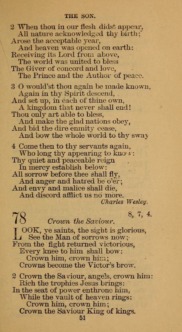 The Hymn Book of the Free Methodist Church page 51