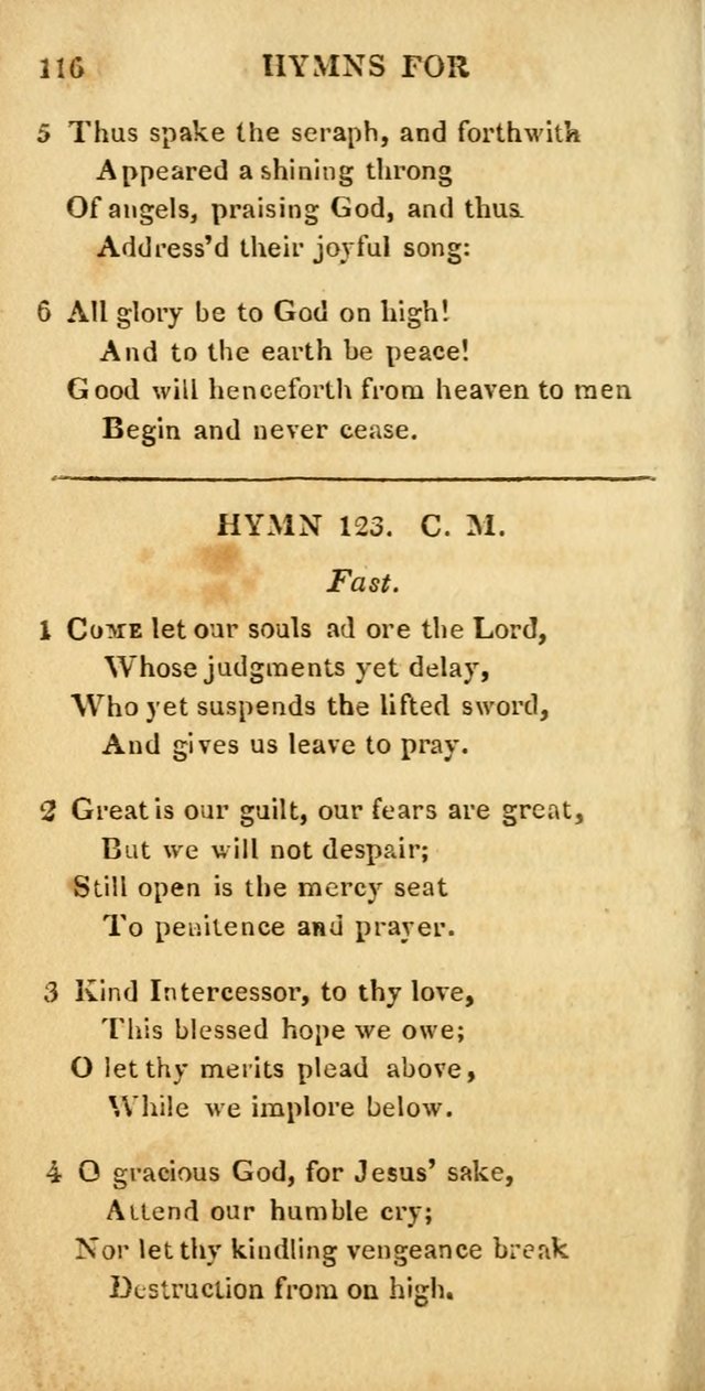 Hymns for Family Worship, with Prayers for Every Day in the Week (2nd ed.) page 116