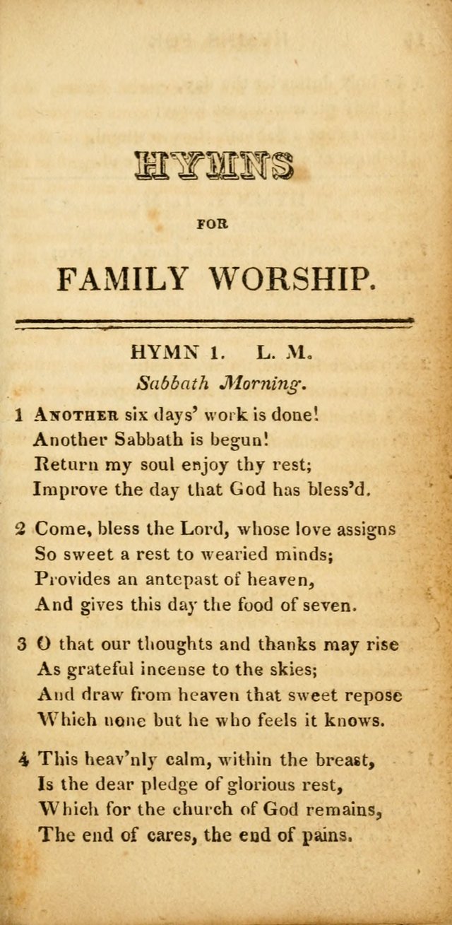 Hymns for Family Worship, with Prayers for Every Day in the Week (2nd ed.) page 13