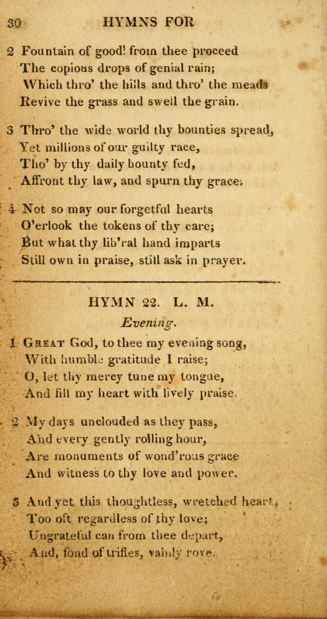 Hymns for Family Worship, with Prayers for Every Day in the Week (2nd ed.) page 30