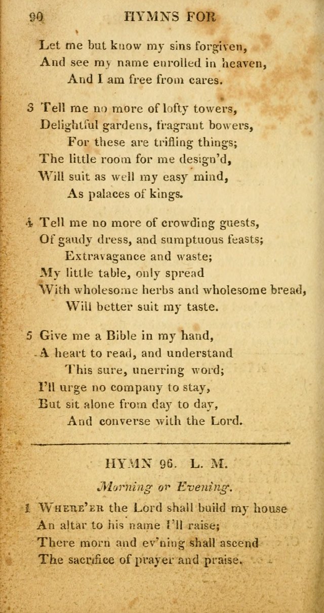 Hymns for Family Worship, with Prayers for Every Day in the Week (2nd ed.) page 90