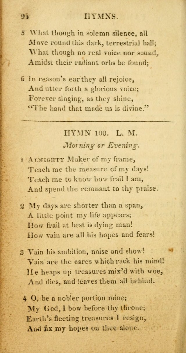 Hymns for Family Worship, with Prayers for Every Day in the Week (2nd ed.) page 94