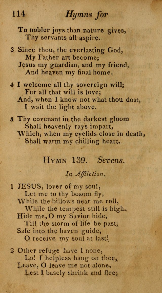 Hymns for Family Worship with Prayers for Every Day in the Week, Selected  from Various Authors page 115