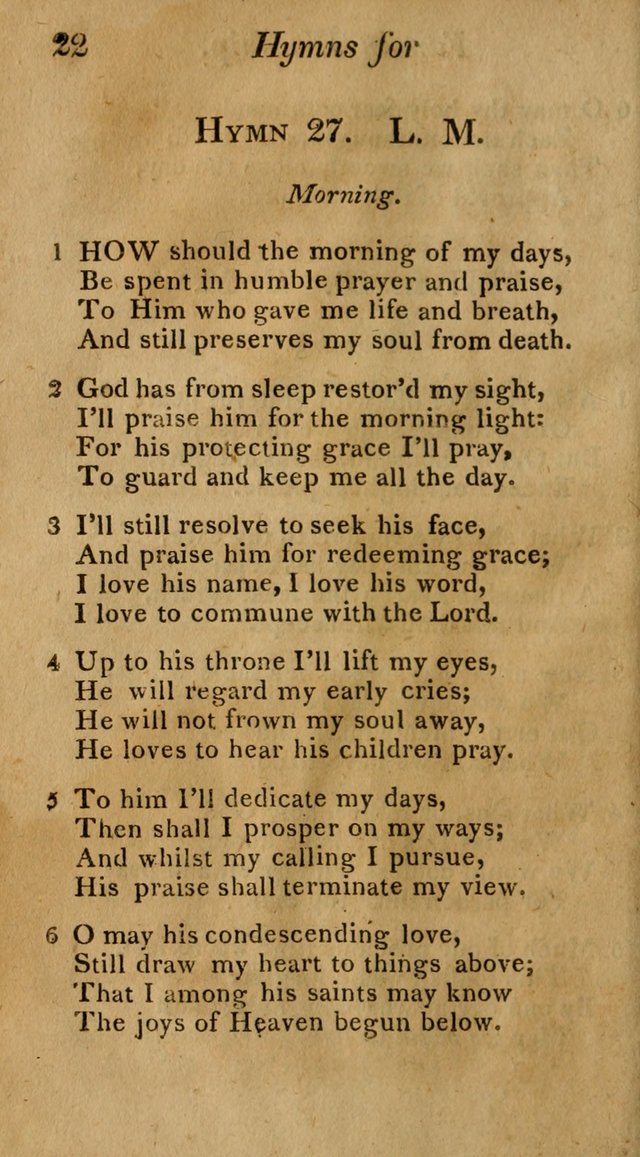 Hymns for Family Worship with Prayers for Every Day in the Week, Selected  from Various Authors page 23