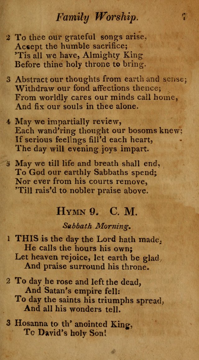 Hymns for Family Worship with Prayers for Every Day in the Week, Selected  from Various Authors page 8
