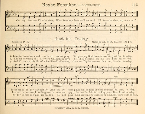 Happy Greetings: a Collection of Choice Original Hymns and Tunes page 115