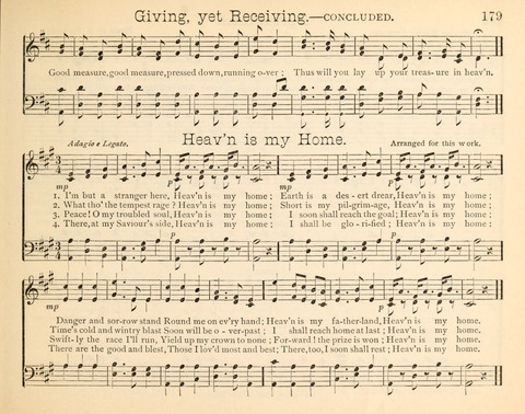 Happy Greetings: a Collection of Choice Original Hymns and Tunes page 179