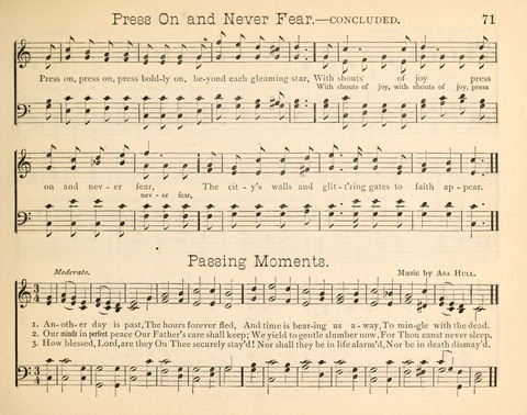 Happy Greetings: a Collection of Choice Original Hymns and Tunes page 71