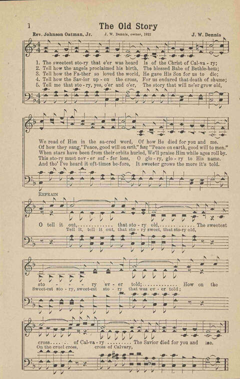 Home Gospel Songs: A Collectioni of Gospel Songs for Church, Sunday School, Evangelistic Meetings and All Relgious Gatherings page 1