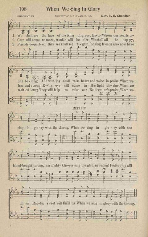 Home Gospel Songs: A Collectioni of Gospel Songs for Church, Sunday School, Evangelistic Meetings and All Relgious Gatherings page 108