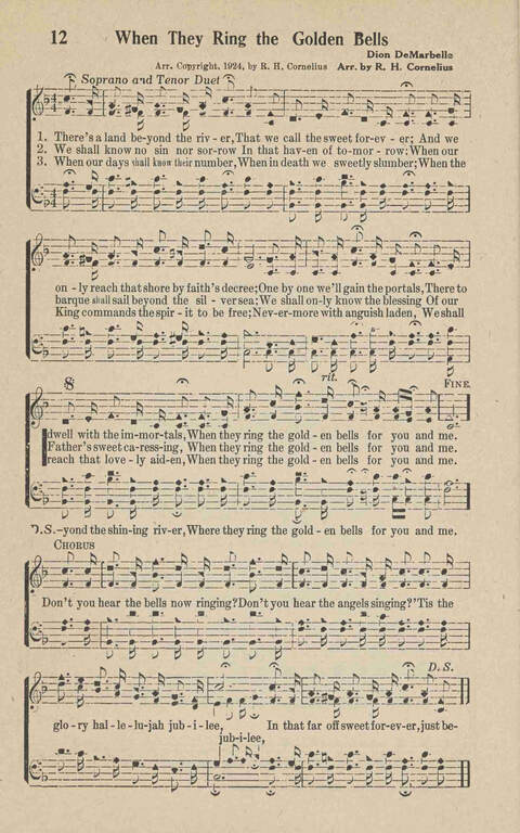 Home Gospel Songs: A Collectioni of Gospel Songs for Church, Sunday School, Evangelistic Meetings and All Relgious Gatherings page 12