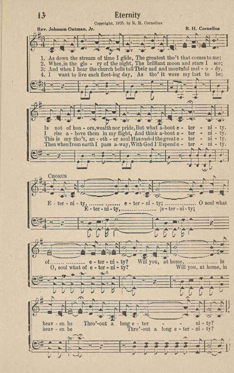 Home Gospel Songs: A Collectioni of Gospel Songs for Church, Sunday School, Evangelistic Meetings and All Relgious Gatherings page 13