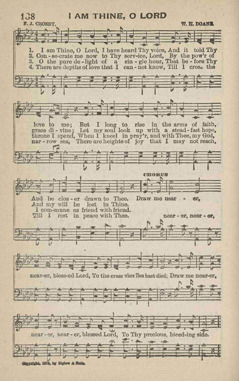 Home Gospel Songs: A Collectioni of Gospel Songs for Church, Sunday School, Evangelistic Meetings and All Relgious Gatherings page 138