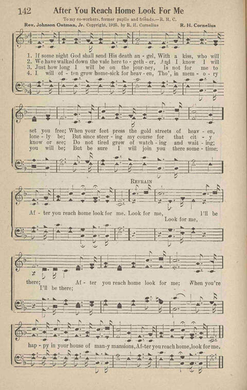 Home Gospel Songs: A Collectioni of Gospel Songs for Church, Sunday School, Evangelistic Meetings and All Relgious Gatherings page 142