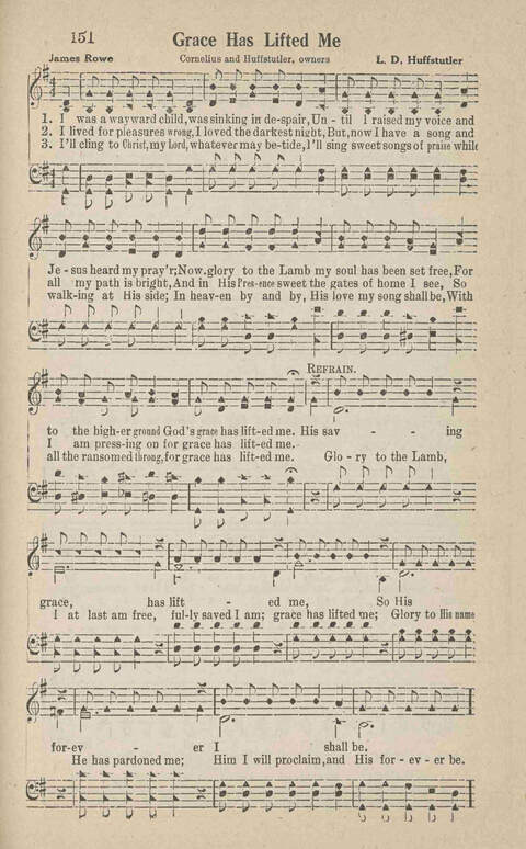 Home Gospel Songs: A Collectioni of Gospel Songs for Church, Sunday School, Evangelistic Meetings and All Relgious Gatherings page 151