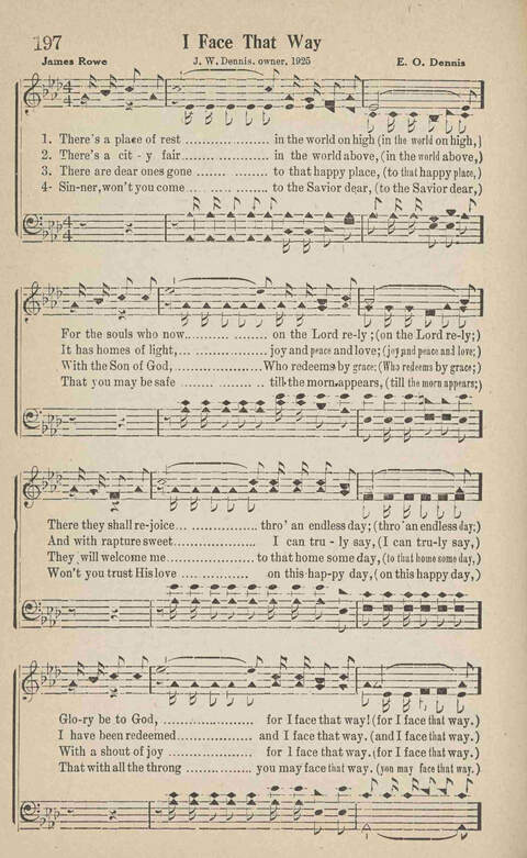 Home Gospel Songs: A Collectioni of Gospel Songs for Church, Sunday School, Evangelistic Meetings and All Relgious Gatherings page 184