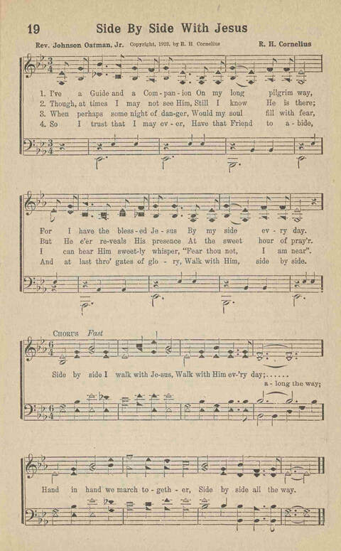 Home Gospel Songs: A Collectioni of Gospel Songs for Church, Sunday School, Evangelistic Meetings and All Relgious Gatherings page 19