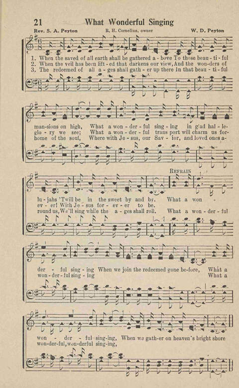 Home Gospel Songs: A Collectioni of Gospel Songs for Church, Sunday School, Evangelistic Meetings and All Relgious Gatherings page 21