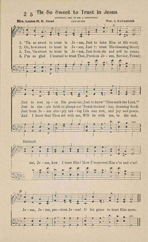 Home Gospel Songs: A Collectioni of Gospel Songs for Church, Sunday School, Evangelistic Meetings and All Relgious Gatherings page 25