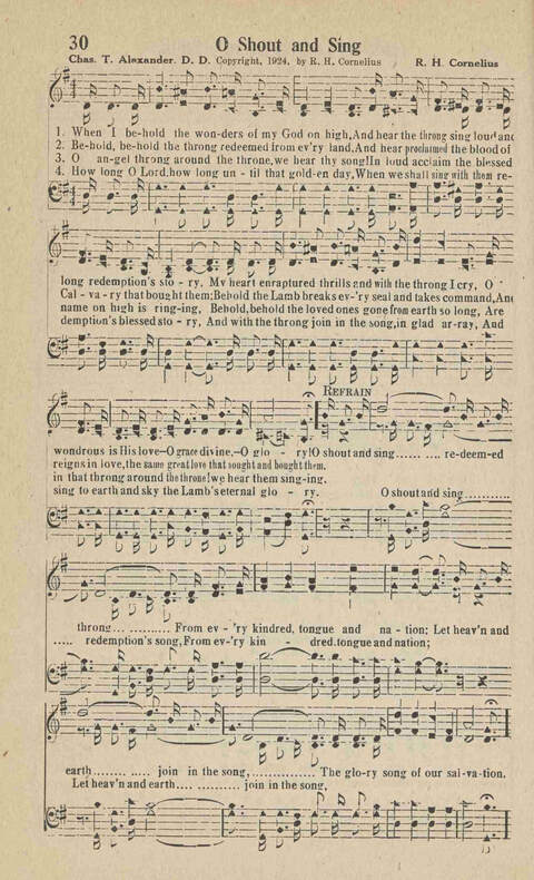 Home Gospel Songs: A Collectioni of Gospel Songs for Church, Sunday School, Evangelistic Meetings and All Relgious Gatherings page 30