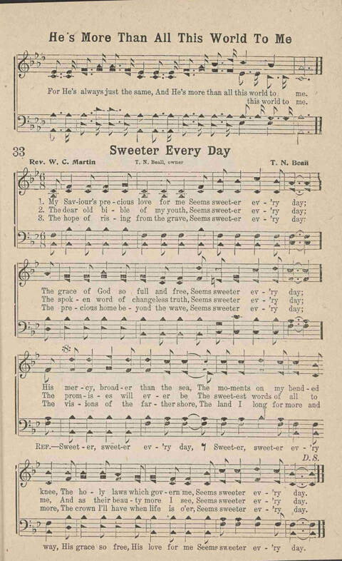 Home Gospel Songs: A Collectioni of Gospel Songs for Church, Sunday School, Evangelistic Meetings and All Relgious Gatherings page 33